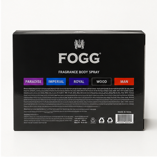 FOGG Pocket Perfume Set for Men – 6 × 25ml Premium Fragrance Collection | 24Hr Long-Lasting Freshness