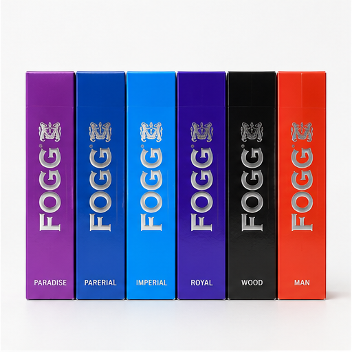 FOGG Pocket Perfume Set for Men – 6 × 25ml Premium Fragrance Collection | 24Hr Long-Lasting Freshness